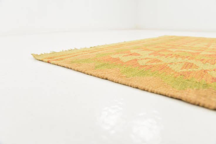 Detail image of 3' x 4' 9 Hand Woven Kilim Waziri Wool Rug