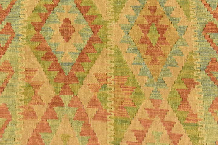 3' 2 x 5' Hand Woven Kilim Waziri Wool Rug