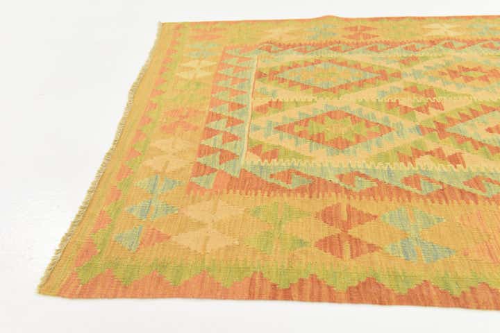 3' 2 x 5' Hand Woven Kilim Waziri Wool Rug