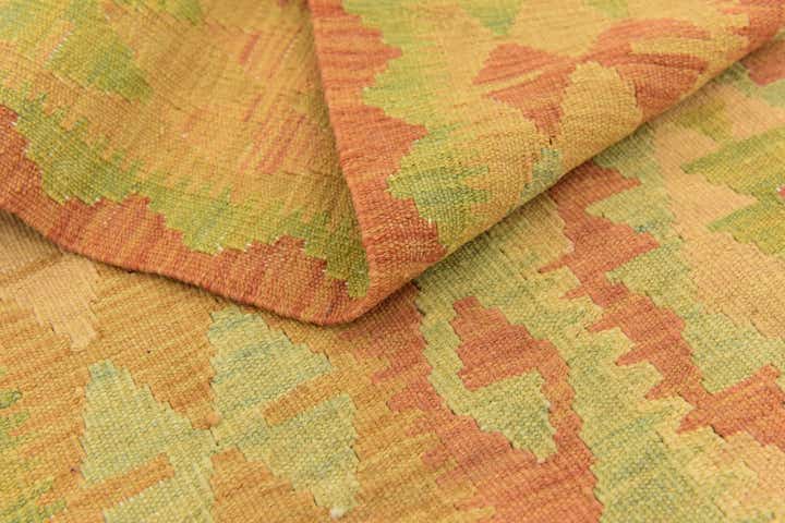 3' 2 x 5' Hand Woven Kilim Waziri Wool Rug