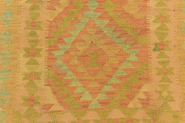 3' 3 x 4' 9 Hand Woven Kilim Waziri Wool Rug