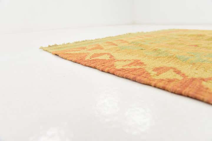 3' 3 x 4' 9 Hand Woven Kilim Waziri Wool Rug