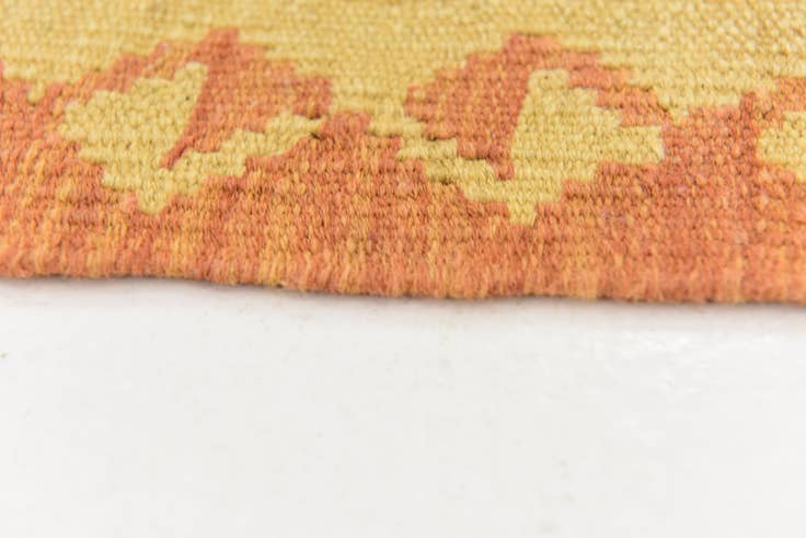 Detail image of 3' 3 x 4' 9 Hand Woven Kilim Waziri Wool Rug