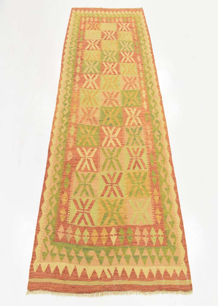 4' x 6' 6 Hand Woven Kilim Waziri Wool Rug