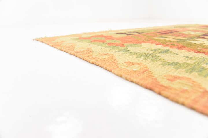 4' 5 x 6' 5 Hand Woven Kilim Waziri Wool Rug