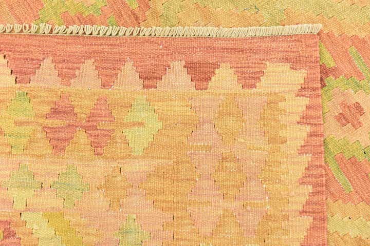 4' 9 x 6' 5 Hand Woven Kilim Waziri Wool Rug