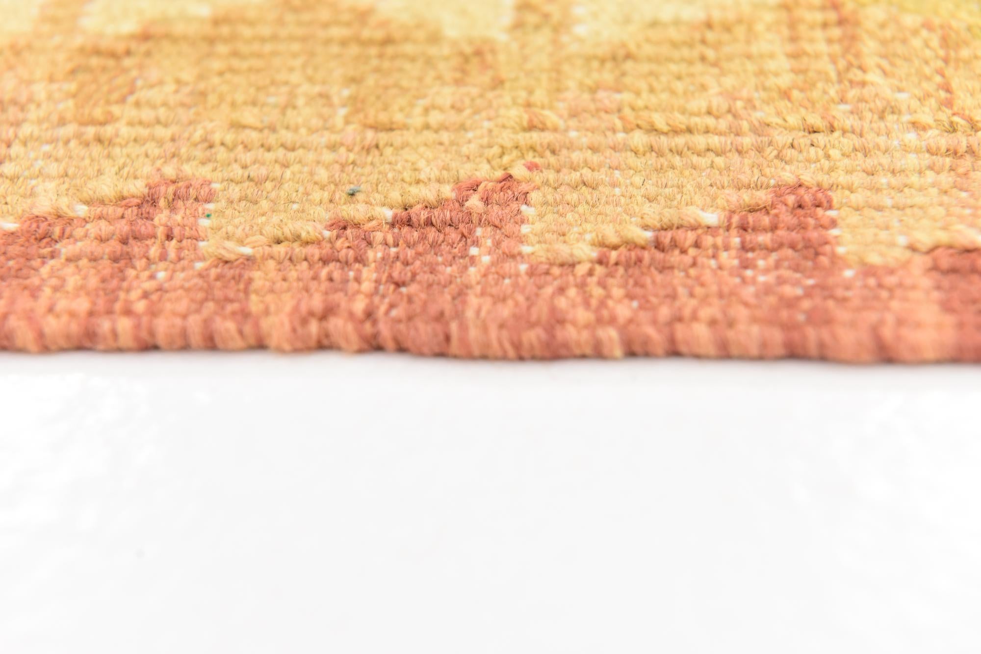 4' 9 x 6' 5 Hand Woven Kilim Waziri Wool Rug