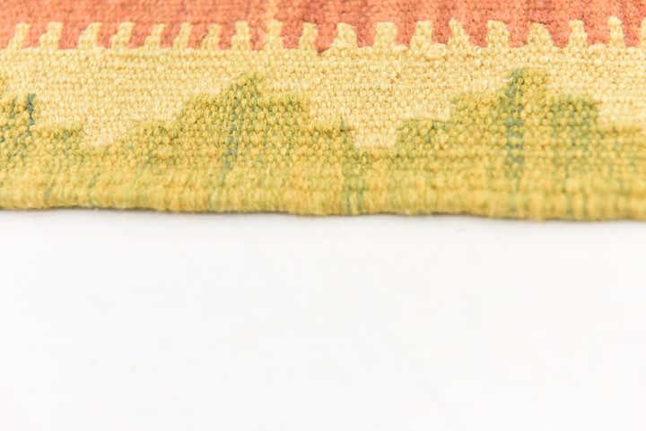 6' 4 x 9' 9 Hand Woven Kilim Waziri Wool Rug