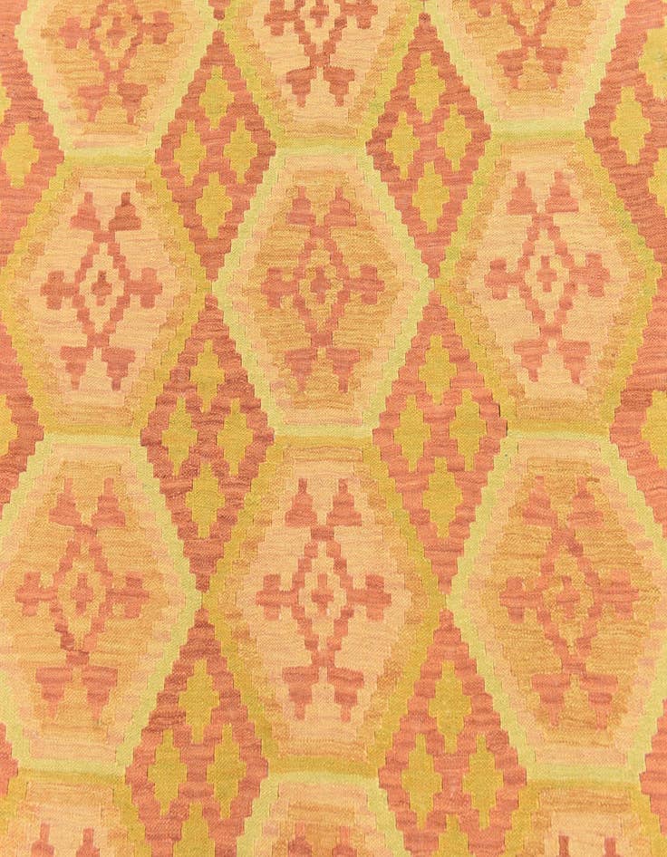 Detail image of 4' 10 x 6' 7  Hand Woven Kilim Waziri Wool Rug