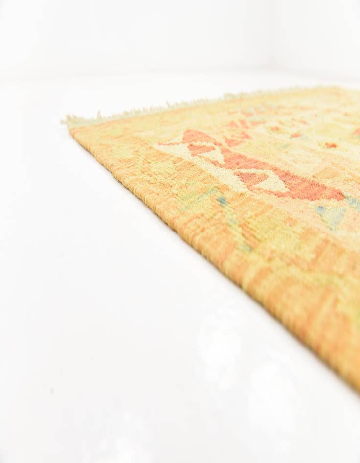 Detail image of 4' 9 x 6' 6  Hand Woven Kilim Waziri Wool Rug