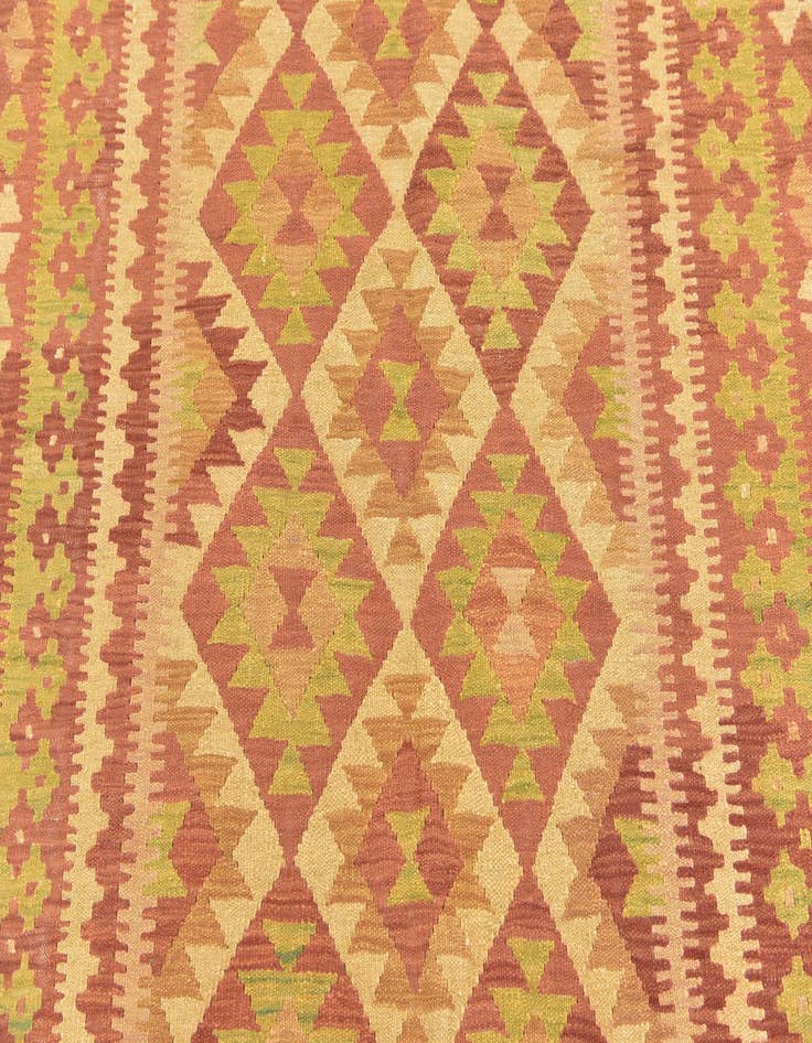 Detail image of 4' 9 x 6' 6  Hand Woven Kilim Waziri Wool Rug