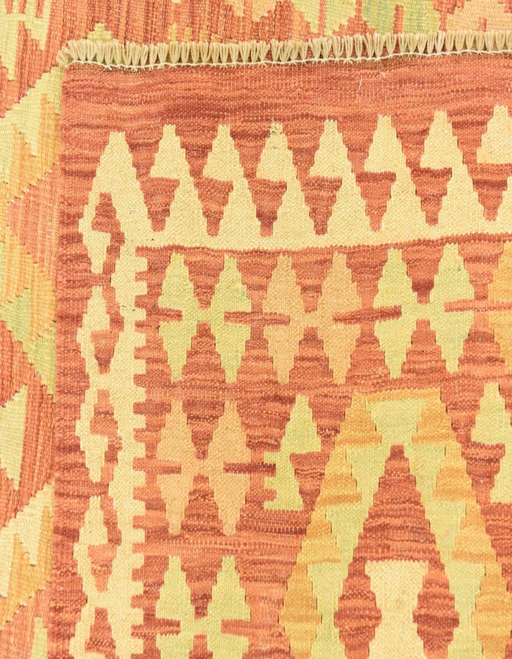 Detail image of 3' 9 x 6' 6  Hand Woven Kilim Waziri Wool Rug