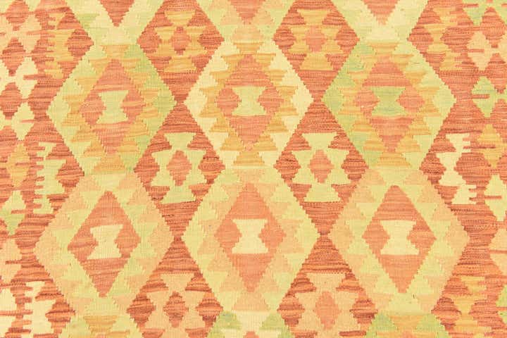 3' 9 x 6' 6 Hand Woven Kilim Waziri Wool Rug