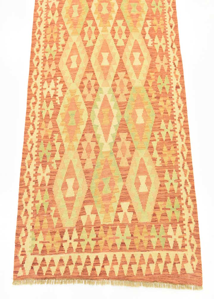 3' 9 x 6' 6 Hand Woven Kilim Waziri Wool Rug