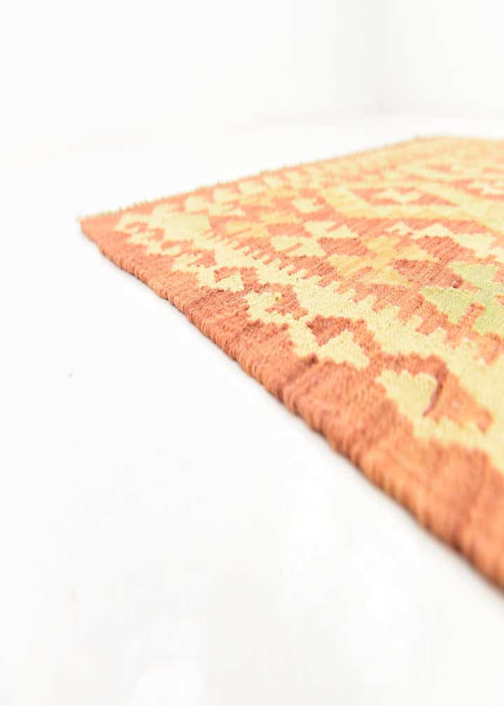 3' 9 x 6' 6 Hand Woven Kilim Waziri Wool Rug