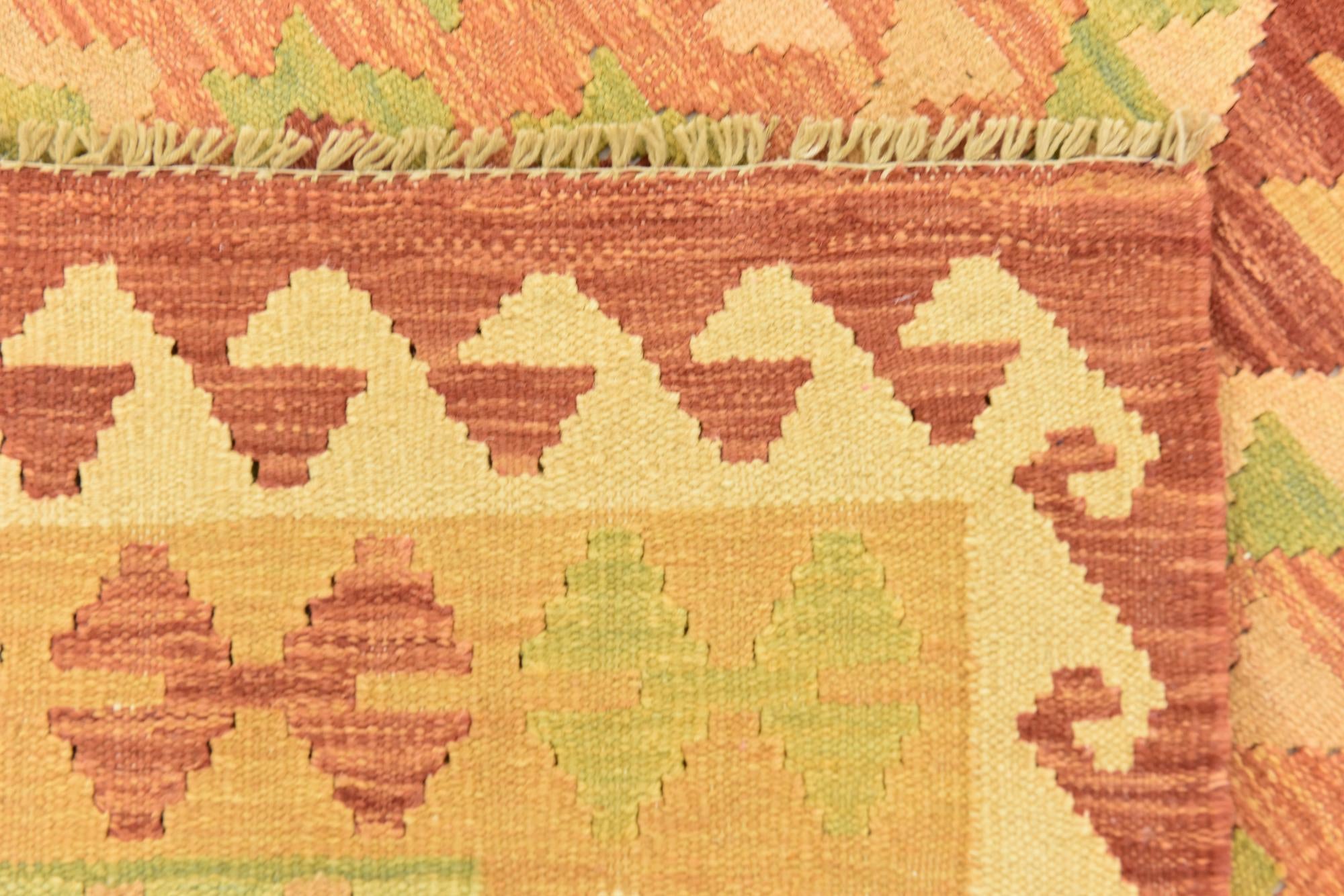 145cm x 205cm Hand Woven Kilim Waziri Wool Rug