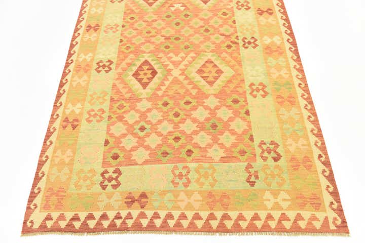 145cm x 205cm Hand Woven Kilim Waziri Wool Rug