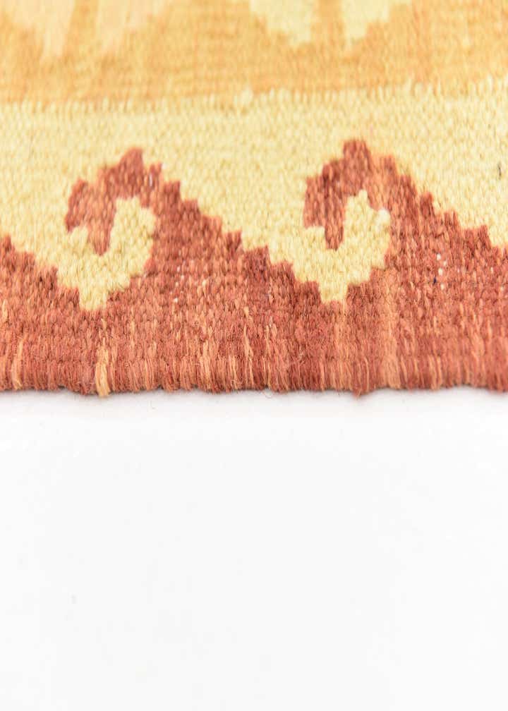 4' 9 x 6' 9 Hand Woven Kilim Waziri Wool Rug