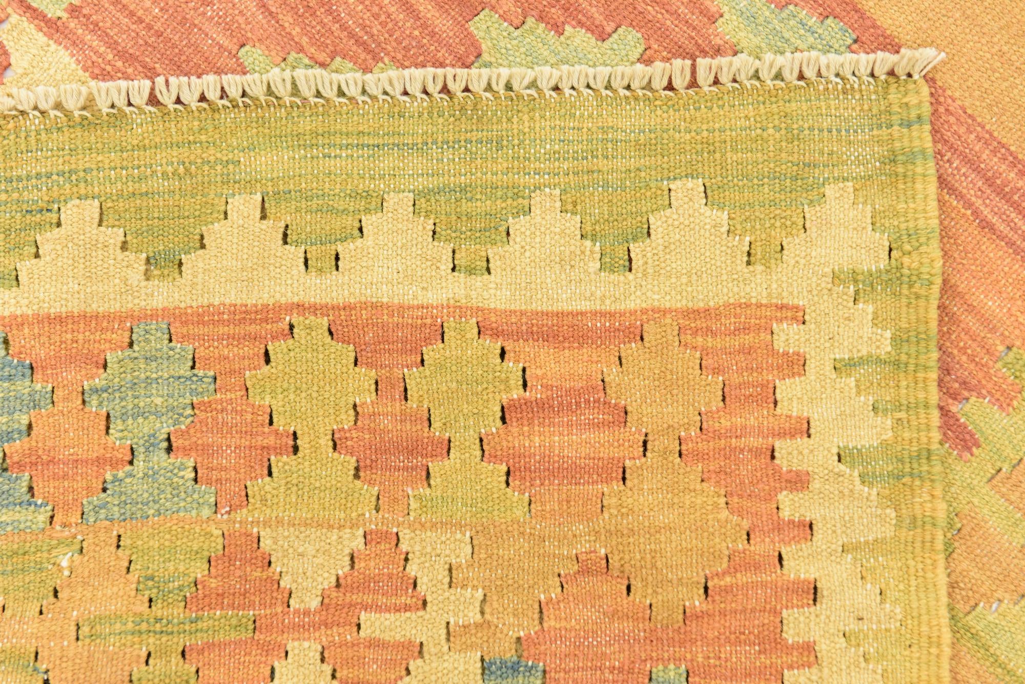 145cm x 200cm Hand Woven Kilim Waziri Wool Rug