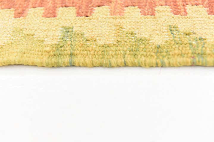 4' 9 x 6' 7 Hand Woven Kilim Waziri Wool Rug