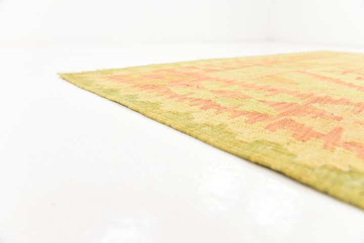 4' 7 x 6' 6 Hand Woven Kilim Waziri Wool Rug