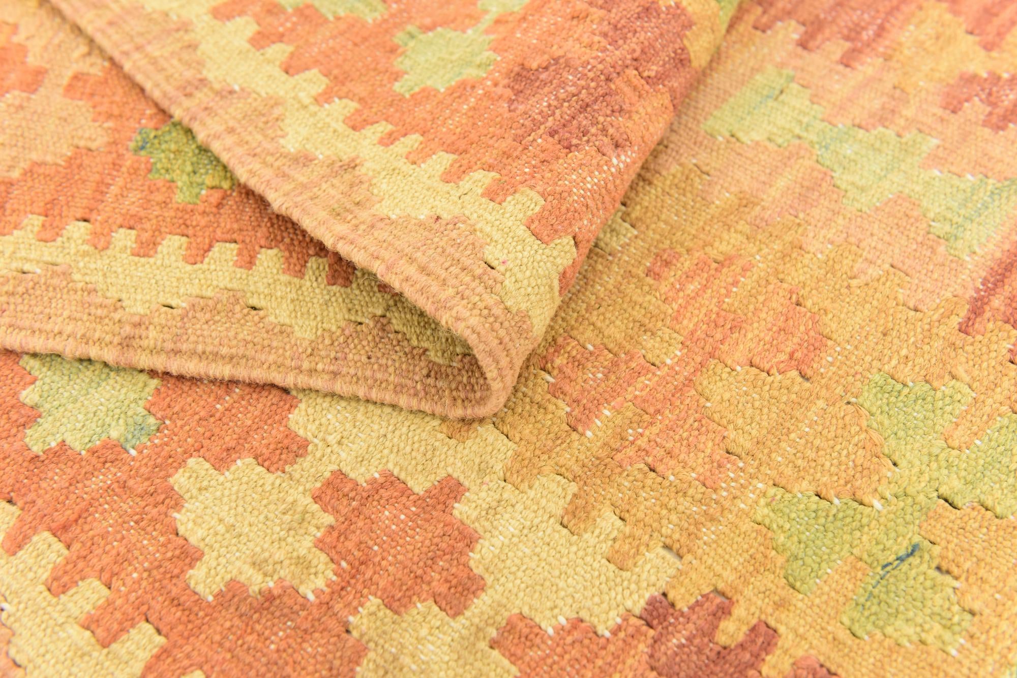 145cm x 200cm Tejido a mano Kilim Waziri Alfombra Lana