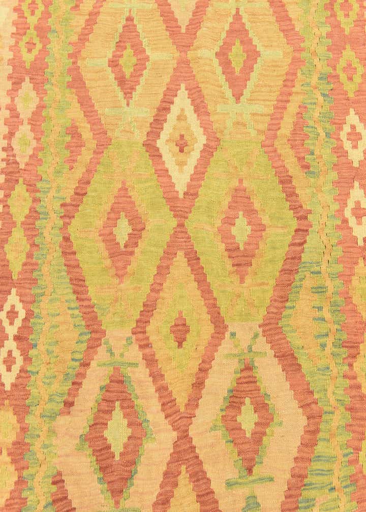 4' 10 x 6' 6 Hand Woven Kilim Waziri Wool Rug