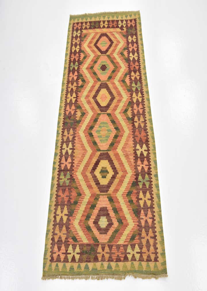 2' 10 x 4' 10 Hand Woven Kilim Waziri Wool Rug