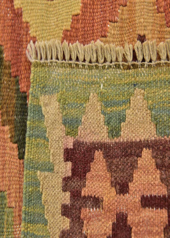 2' 10 x 4' 10 Hand Woven Kilim Waziri Wool Rug