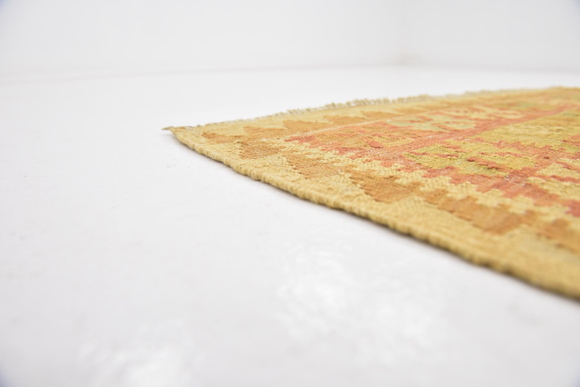 2' 9 x 4' Hand Woven Kilim Waziri Wool Rug