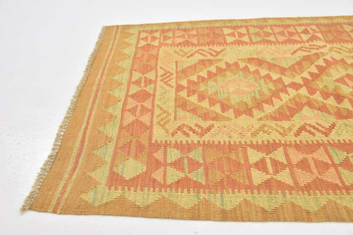 2' 7 x 4' 4 Hand Woven Kilim Waziri Wool Rug