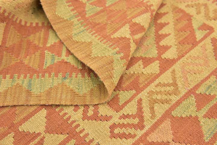 2' 7 x 4' 4 Hand Woven Kilim Waziri Wool Rug