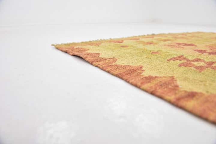 2' 7 x 4' 2 Hand Woven Kilim Waziri Wool Rug