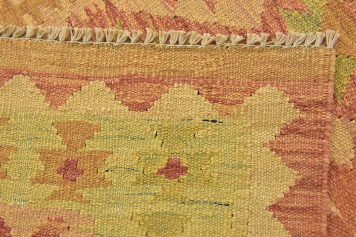 2' 7 x 4' 2 Hand Woven Kilim Waziri Wool Rug