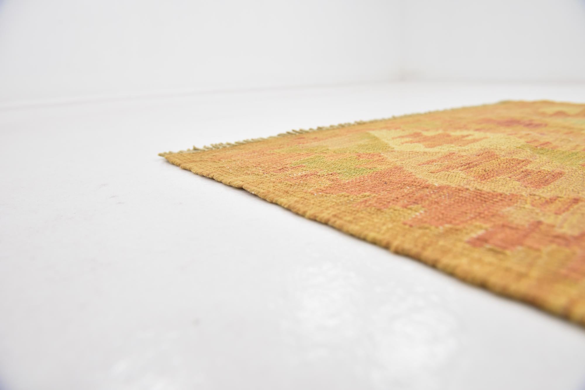 2' 5 x 4' Hand Woven Kilim Waziri Wool Rug