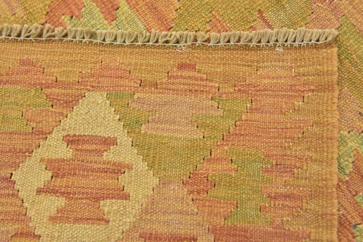 2' 5 x 4' Hand Woven Kilim Waziri Wool Rug