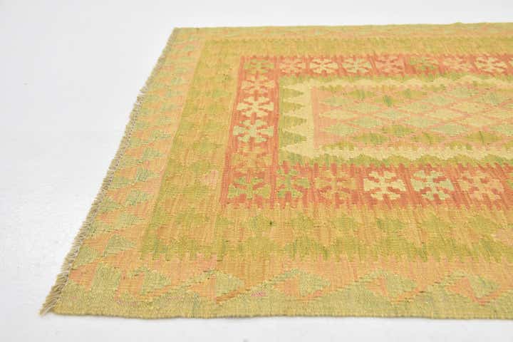 2' 8 x 4' 4 Hand Woven Kilim Waziri Wool Rug