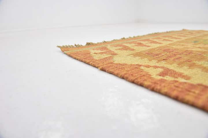 2' 7 x 4' Hand Woven Kilim Waziri Wool Rug