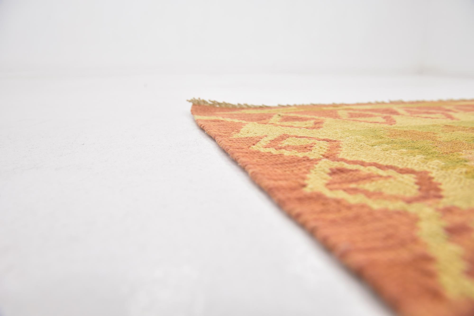 2' 8 x 4' Hand Woven Kilim Waziri Wool Rug