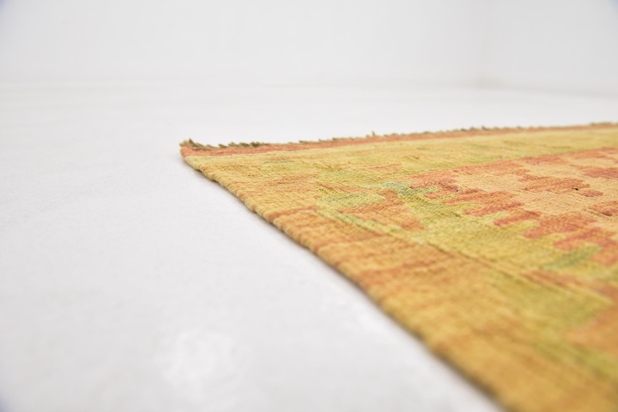 2' 6 x 4' 3 Hand Woven Kilim Waziri Wool Rug
