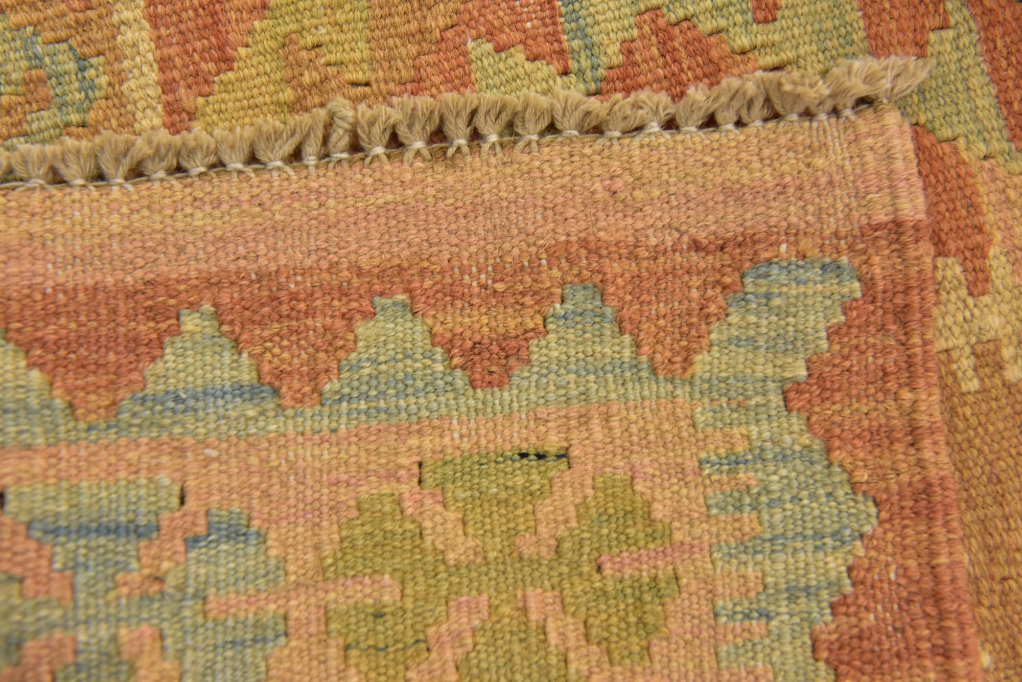 2' 8 x 4' 5 Hand Woven Kilim Waziri Wool Rug