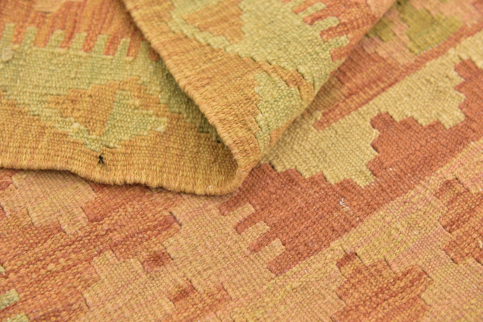 2' 8 x 4' 3 Hand Woven Kilim Waziri Wool Rug
