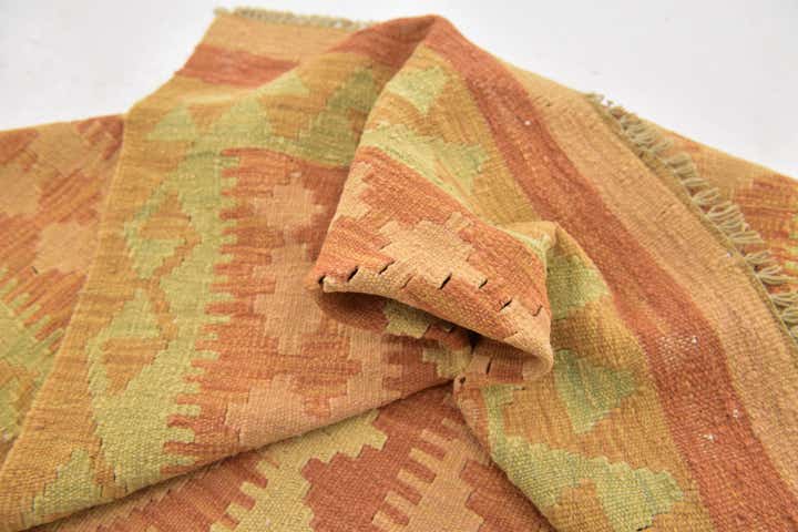 2' 8 x 4' 3 Hand Woven Kilim Waziri Wool Rug