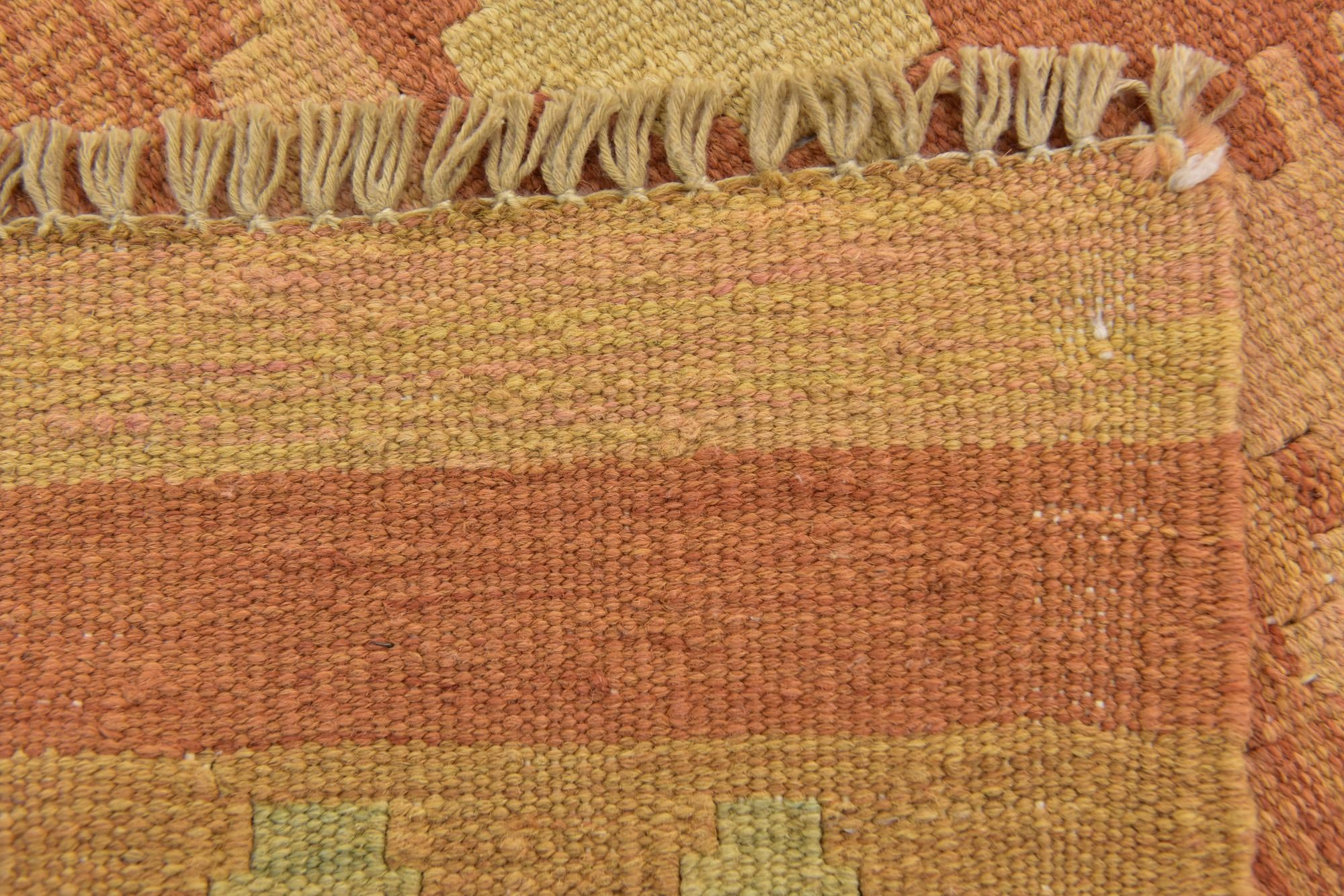 2' 8 x 4' 3 Hand Woven Kilim Waziri Wool Rug
