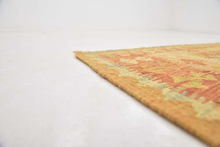 2' 8 x 4' Hand Woven Kilim Waziri Wool Rug