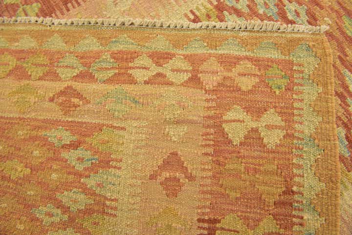 2' 8 x 4' Hand Woven Kilim Waziri Wool Rug