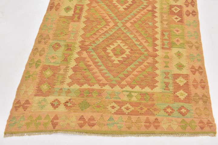 3' 3 x 5' Hand Woven Kilim Waziri Wool Rug