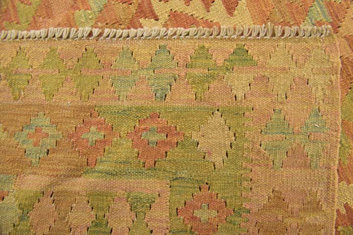 3' 3 x 5' Hand Woven Kilim Waziri Wool Rug