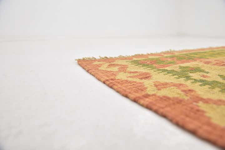 3' x 4' 9 Hand Woven Kilim Waziri Wool Rug