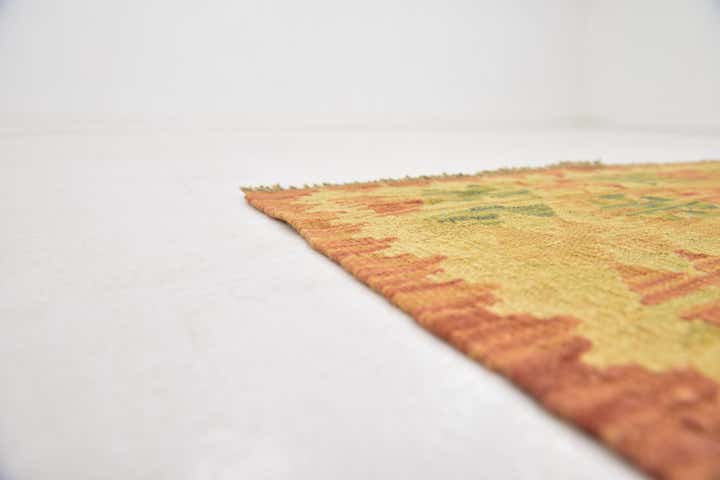 3' 2 x 5' Hand Woven Kilim Waziri Wool Rug